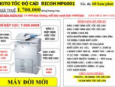 Cho thuê Máy Photocopy RICOH AFICIO MP 6001