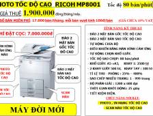Cho thuê Máy Photocopy RICOH AFICIO MP 8001